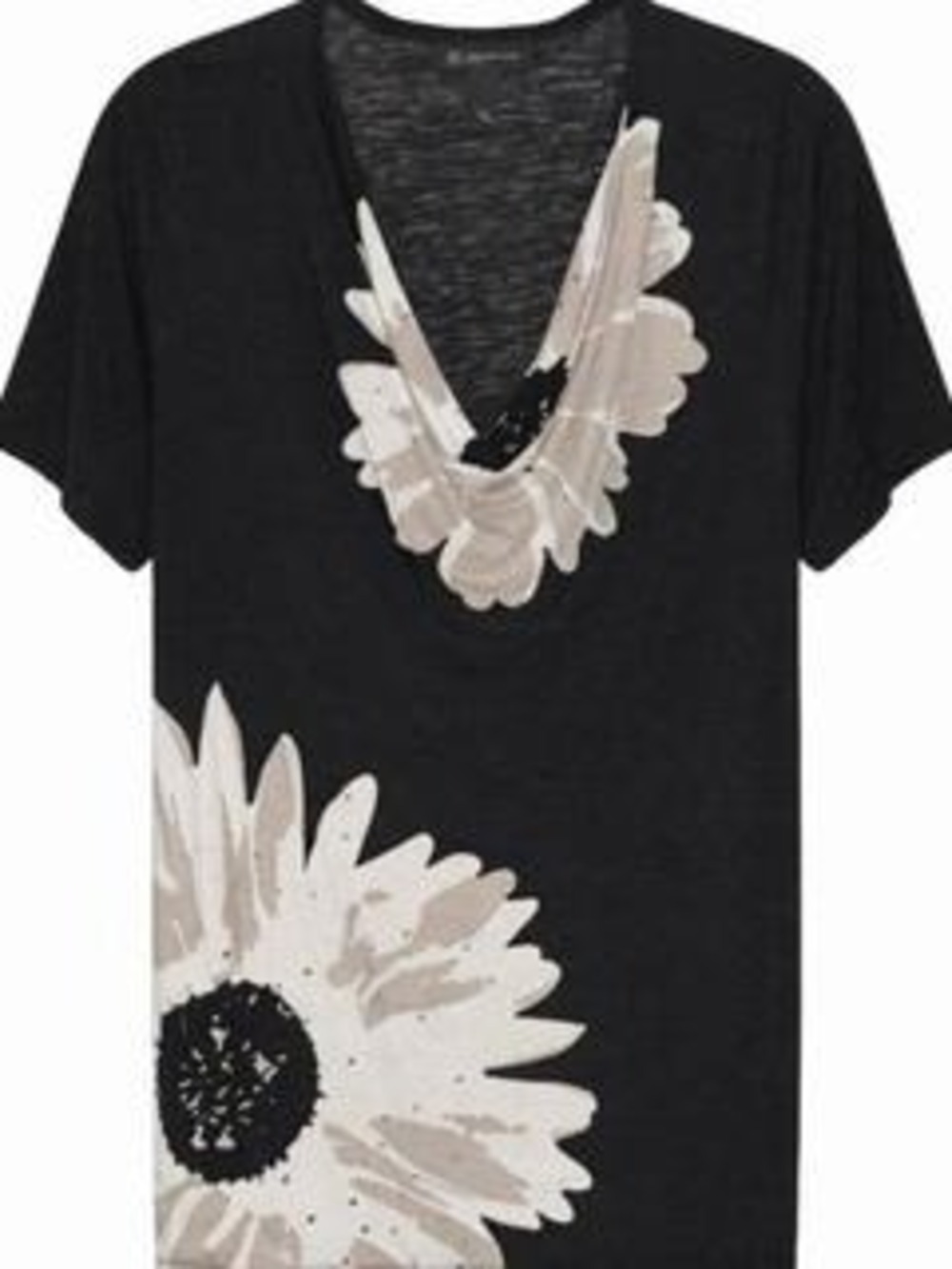 INC International Concepts Women's INC Floral Cowl Neck Top Women 1X Black